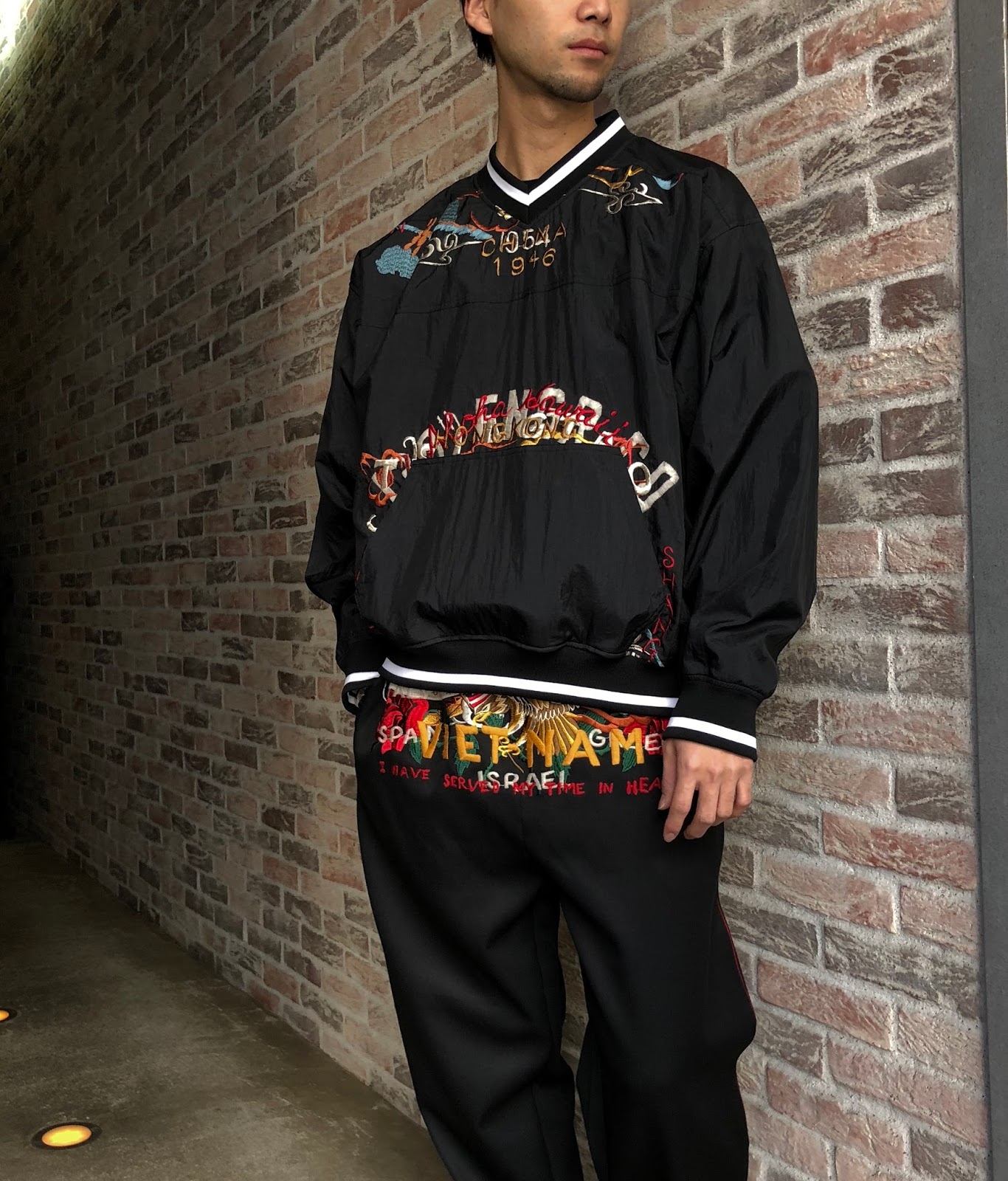doublet BREAK UP EMBROIDERY TRACK JACKET